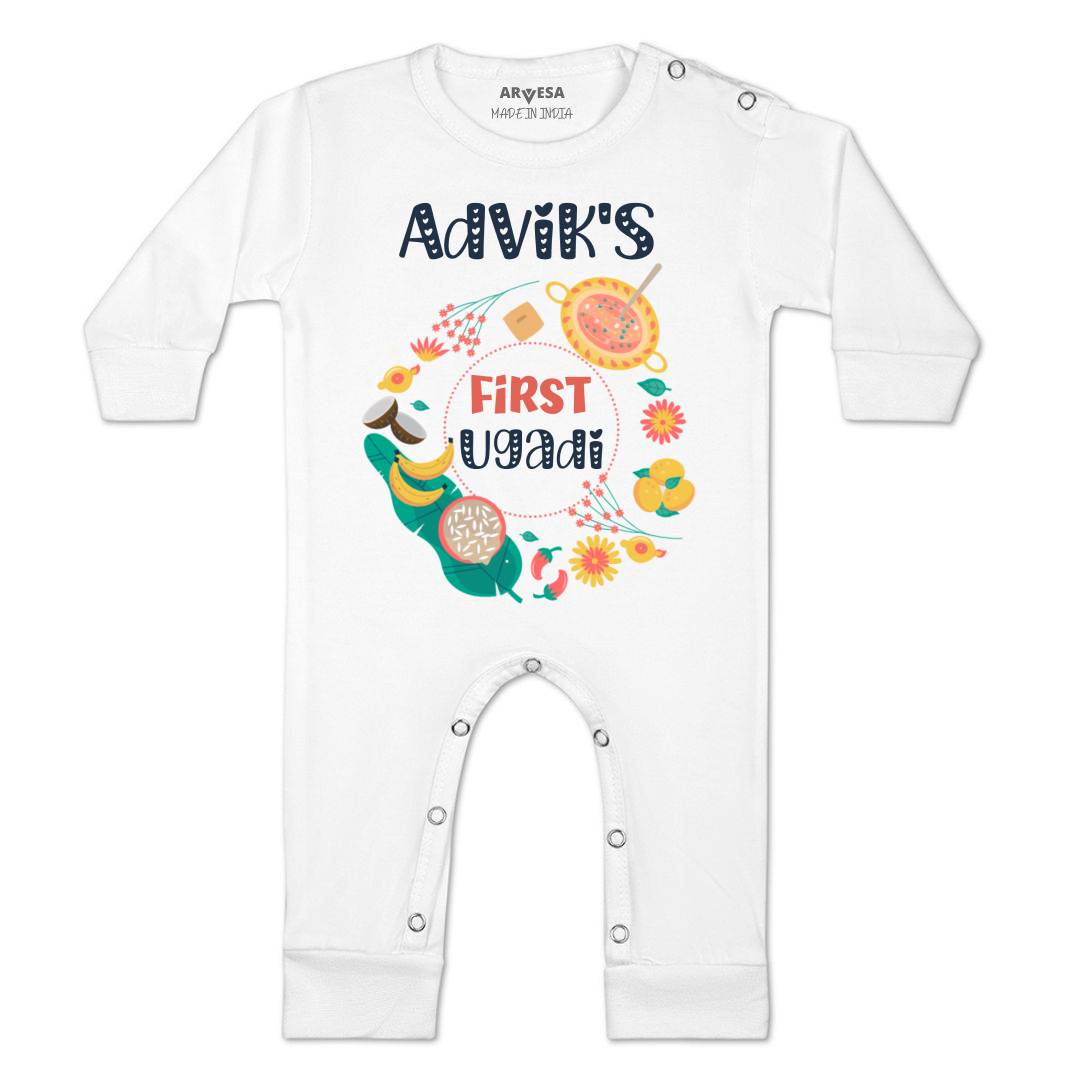 Arvesa My First Ugadi Baby Boy & Girl Dress