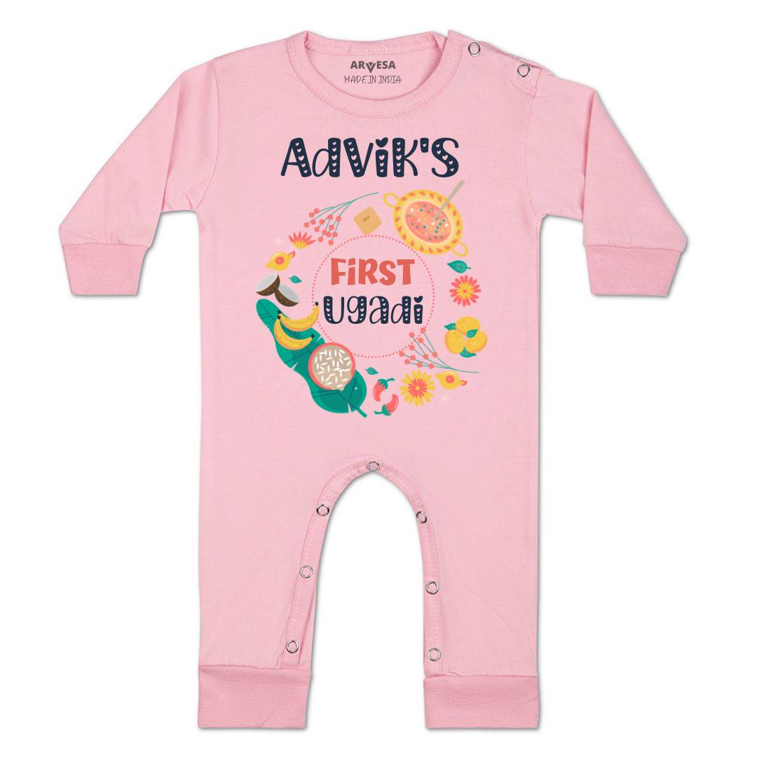 Arvesa My First Ugadi Baby Boy & Girl Dress
