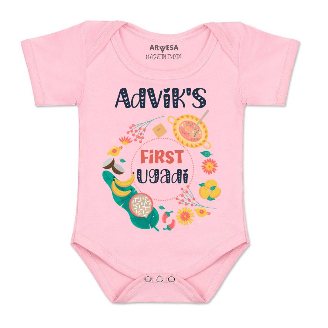 Arvesa My First Ugadi Baby Boy & Girl Dress