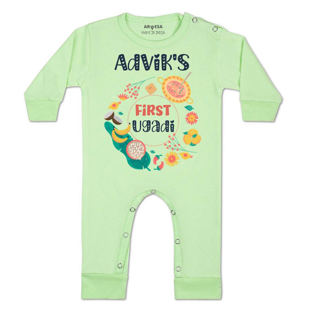 Arvesa My First Ugadi Baby Boy & Girl Dress