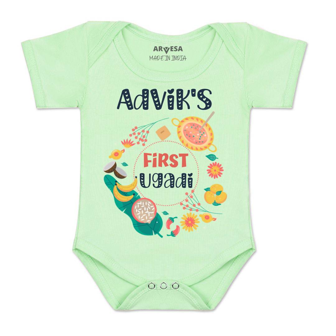 Arvesa My First Ugadi Baby Boy & Girl Dress