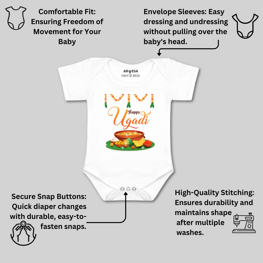 Arvesa Design-780 Ugadi My First Baby Boy and Baby Girl Dress .