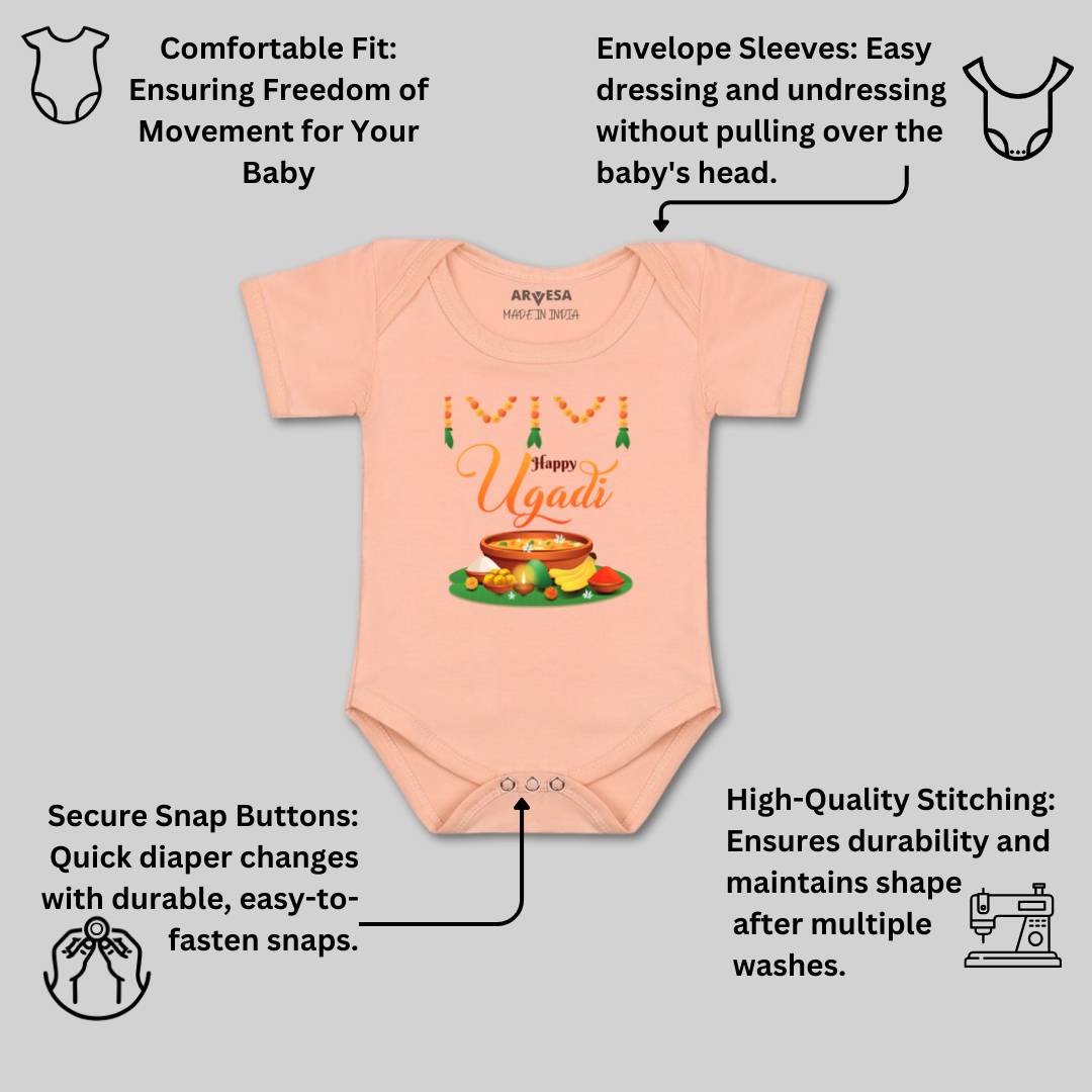 Arvesa Design-780 Ugadi My First Baby Boy and Baby Girl Dress .