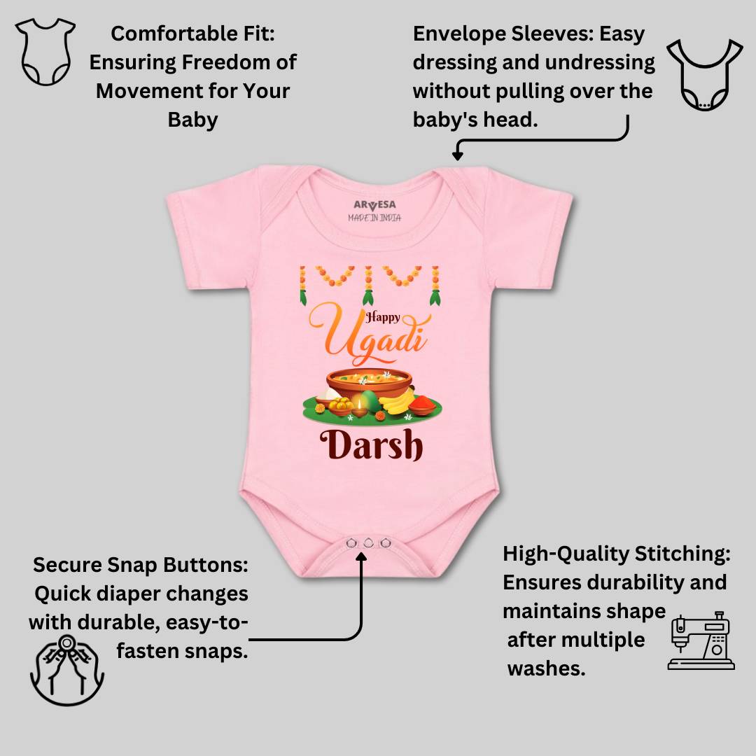 Arvesa Happy Ugadi Baby Boy & Girl Dress