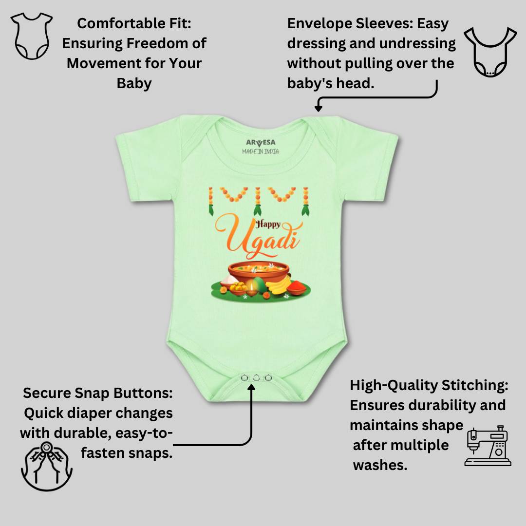 Arvesa Design-780 Ugadi My First Baby Boy and Baby Girl Dress .