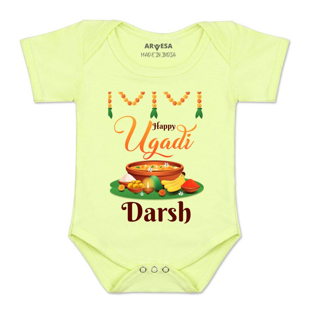 Arvesa Happy Ugadi Baby Boy & Girl Dress
