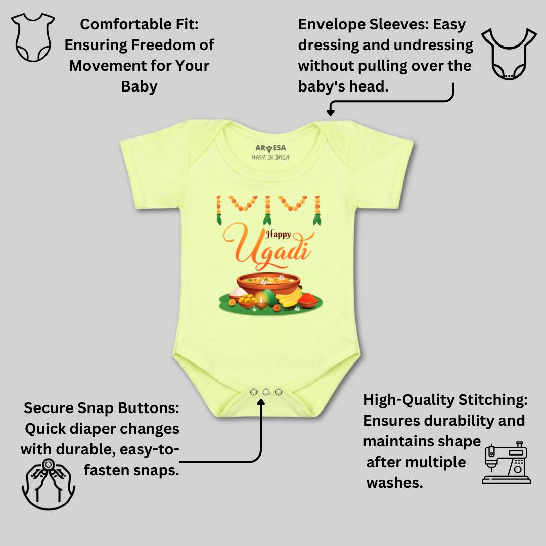 Arvesa Design-780 Ugadi My First Baby Boy and Baby Girl Dress .