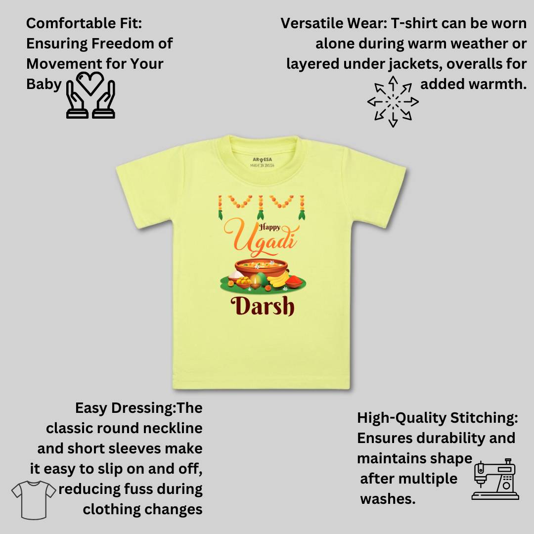 Arvesa Happy Ugadi Baby Boy & Girl Dress