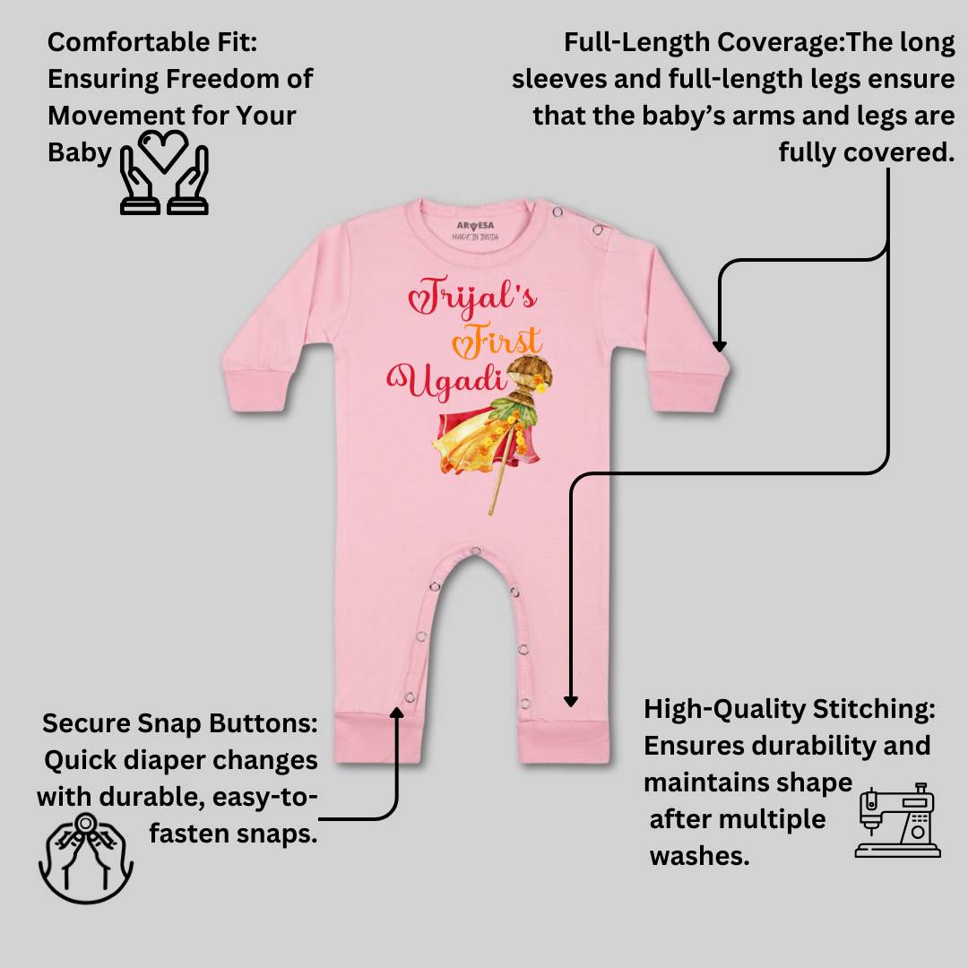 Arvesa My First Ugadi Baby Boy & Girl Dress
