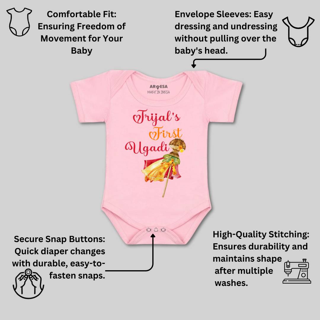 Arvesa My First Ugadi Baby Boy & Girl Dress