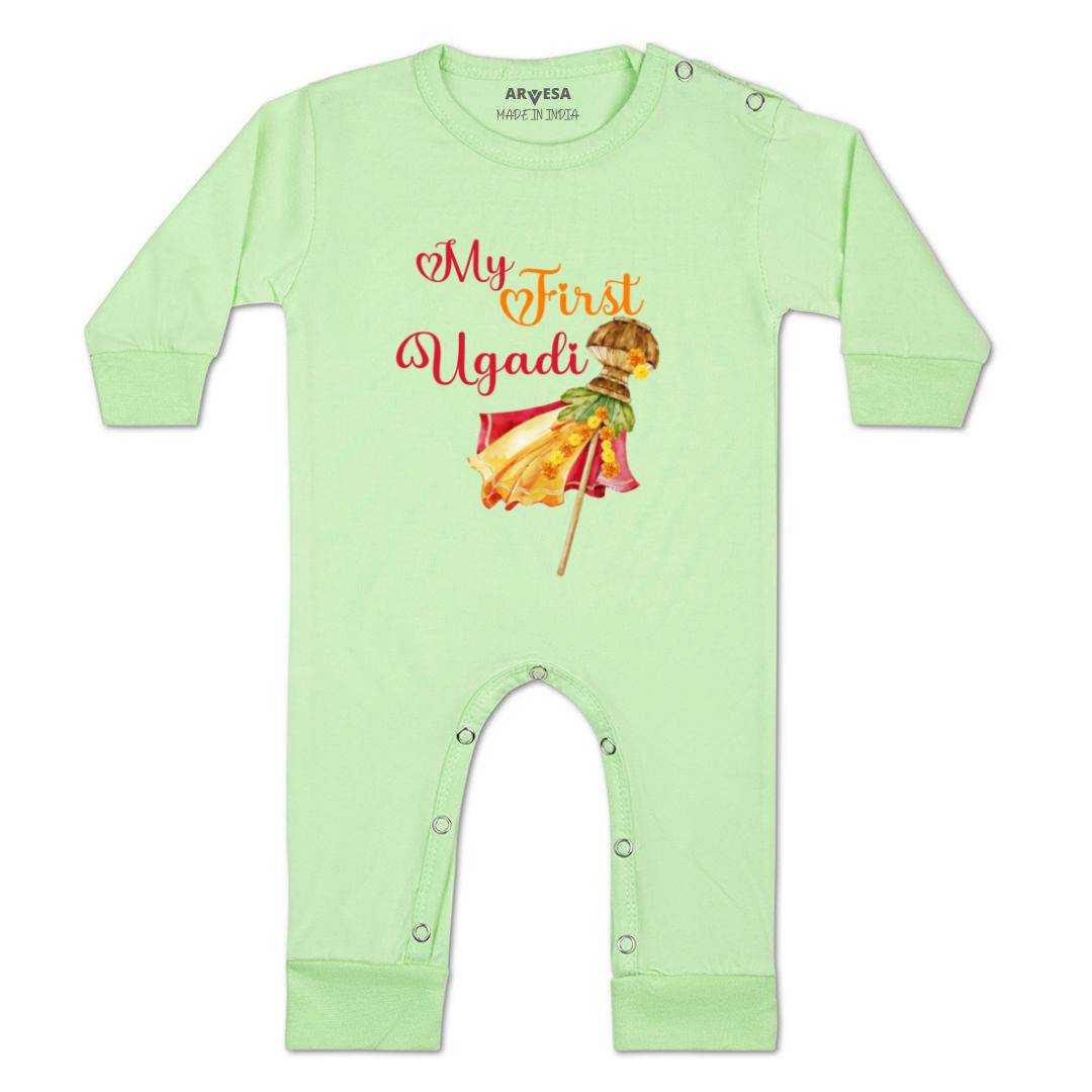 Arvesa Design-782 Ugadi My First Baby Boy and Baby Girl Dress .