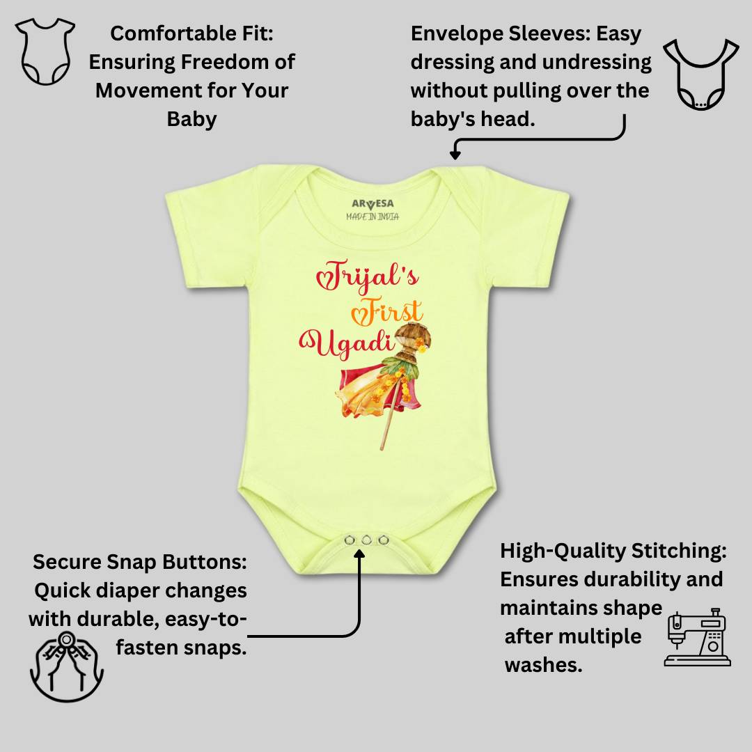 Arvesa My First Ugadi Baby Boy & Girl Dress