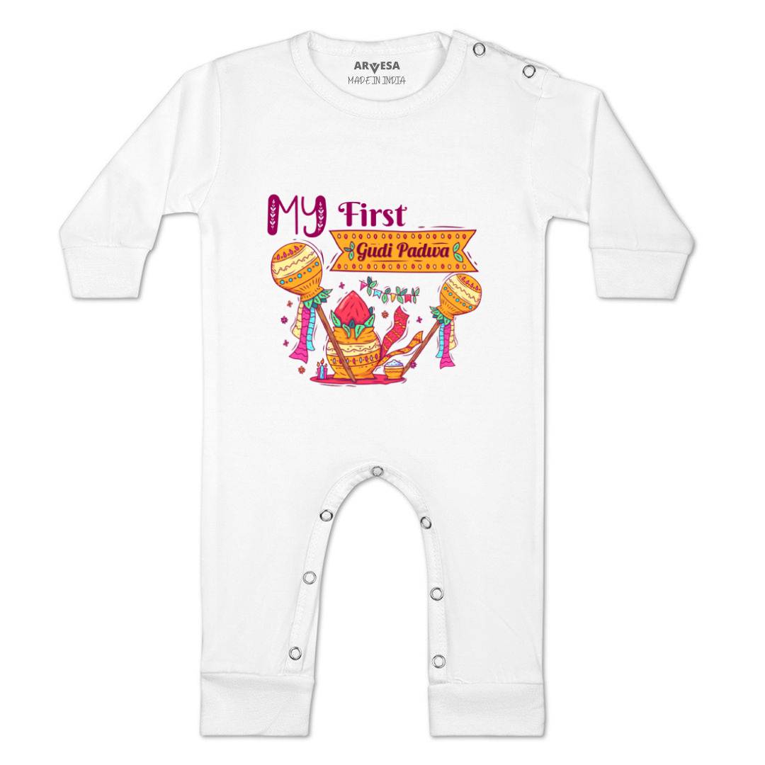 Arvesa Design-785 Gudi Padwa My First Baby Boy and Baby Girl Dress .