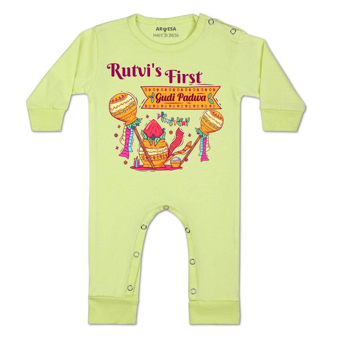 Arvesa My First Gudi Padwa Baby Boy & Girl Dress