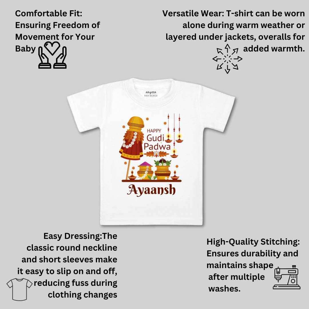 Arvesa Happy Gudi Padwa Baby Boy & Girl Dress