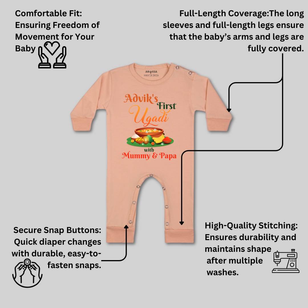 Arvesa My First Ugadi Baby Boy & Girl Dress