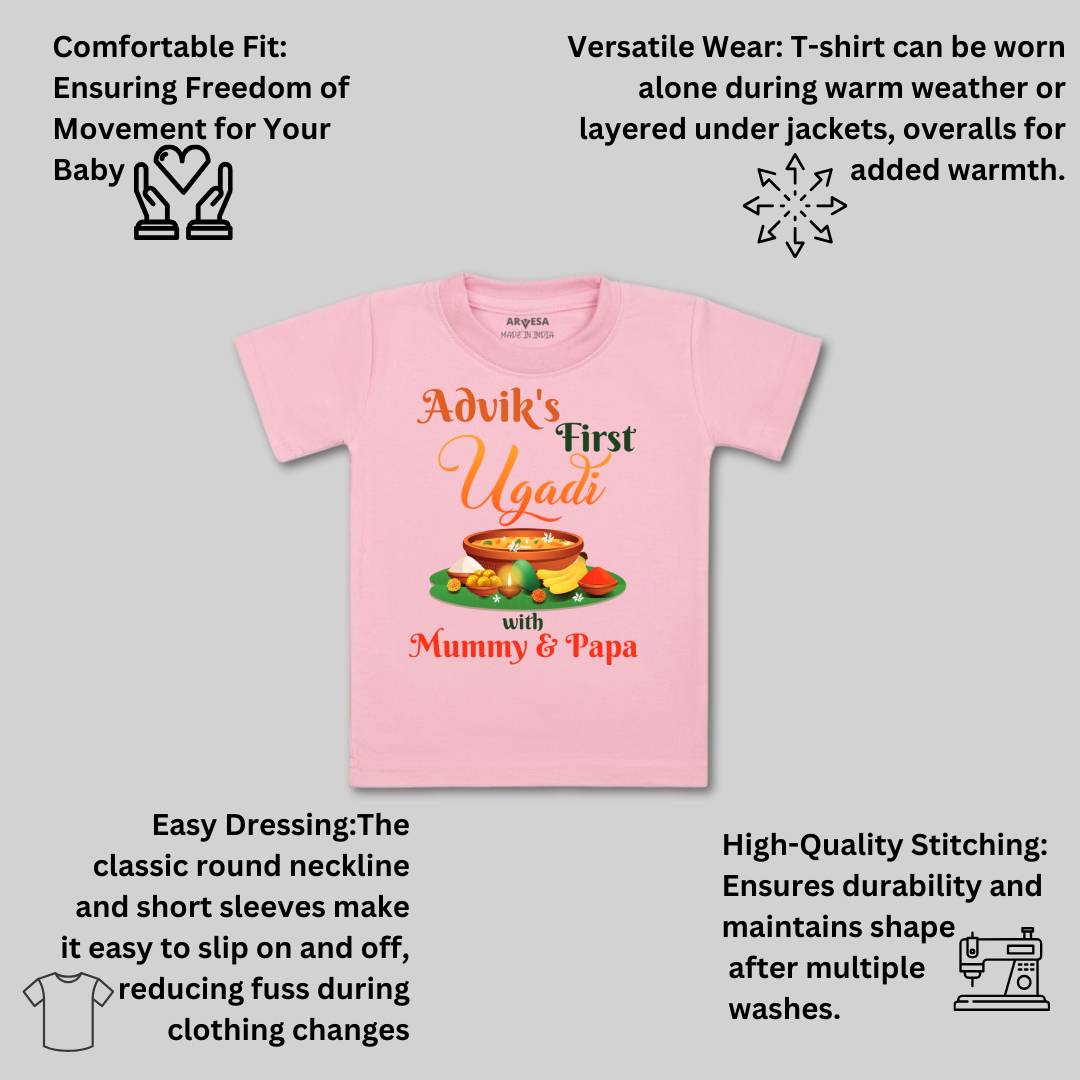 Arvesa My First Ugadi Baby Boy & Girl Dress