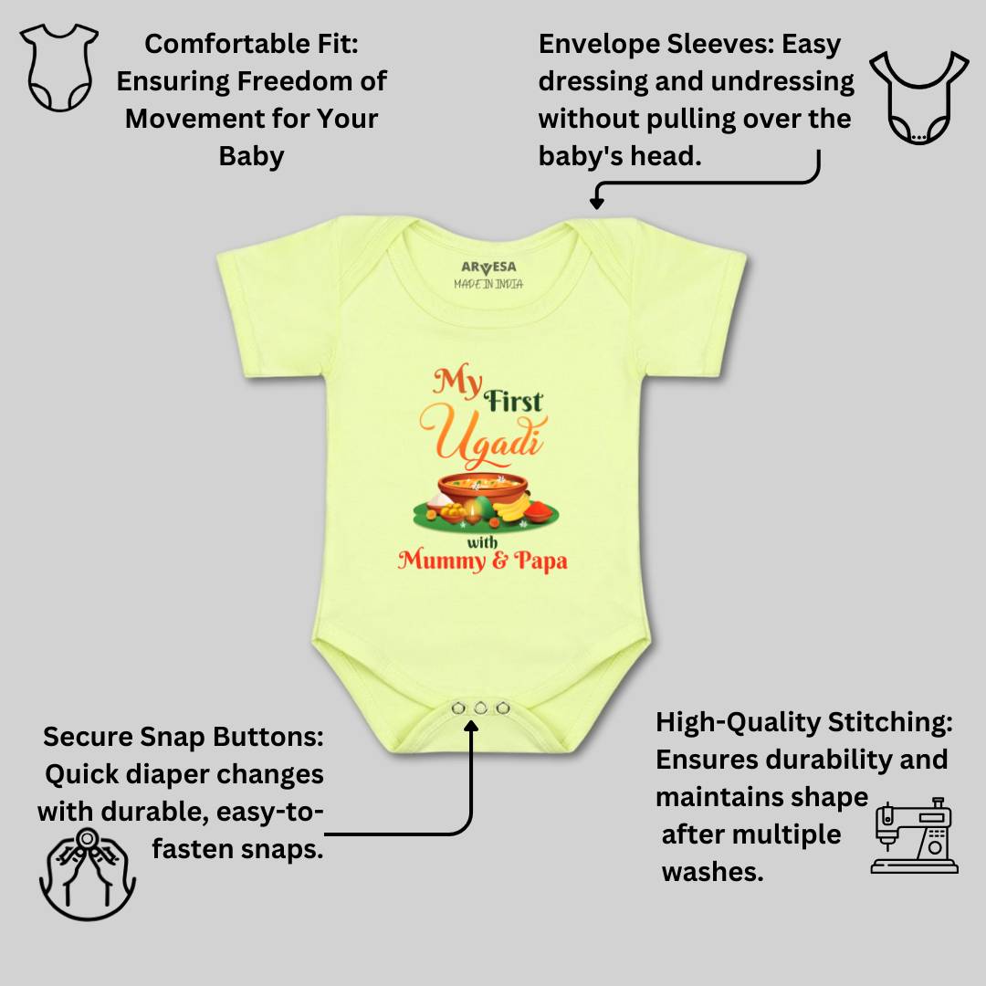 Arvesa Design-789 Ugadi My First Baby Boy and Baby Girl Dress .