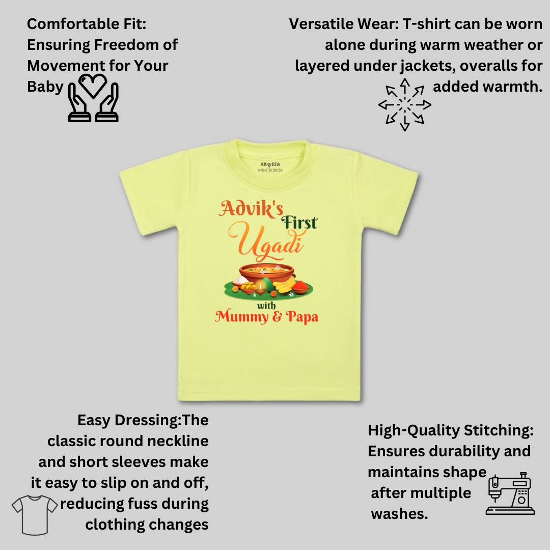 Arvesa My First Ugadi Baby Boy & Girl Dress