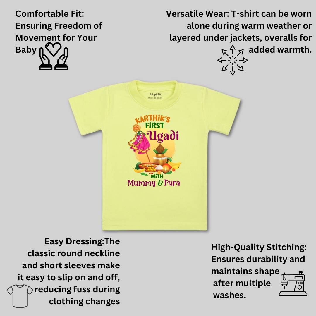 Arvesa My First Ugadi Baby Boy & Girl Dress