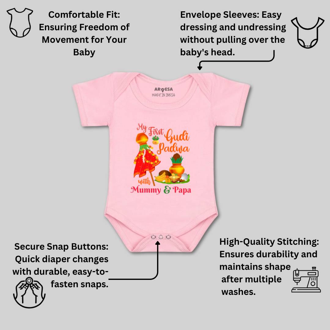 Arvesa Design-792 Gudi Padwa My First Baby Boy and Baby Girl Dress .