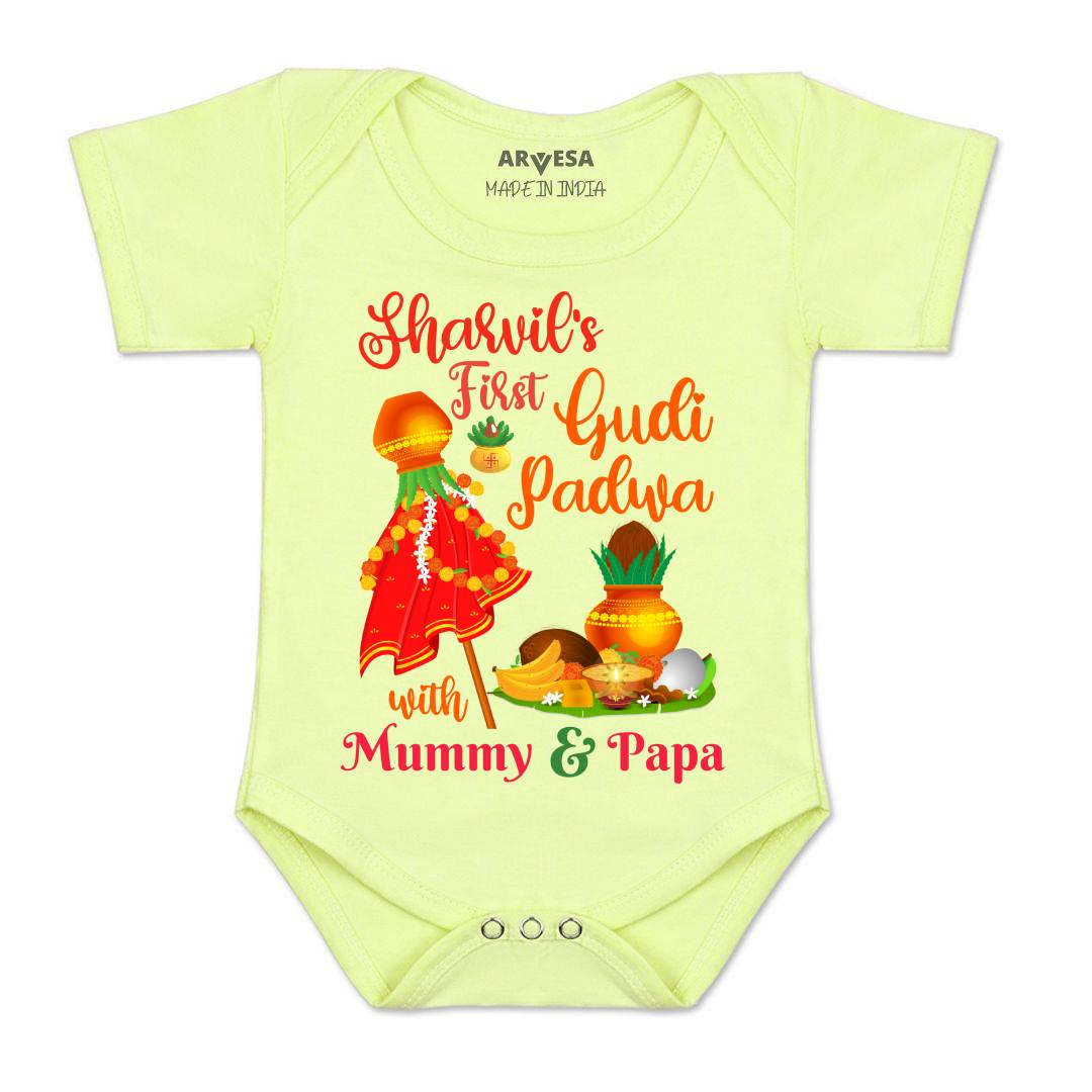 Arvesa My First Gudi Padwa Baby Boy & Girl Dress