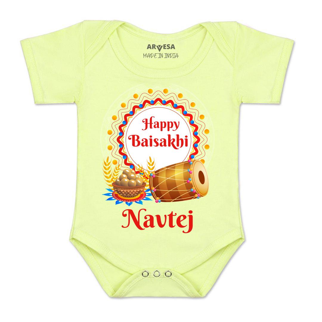 Arvesa Happy Baisakhi Baby Boy & Girl Dress
