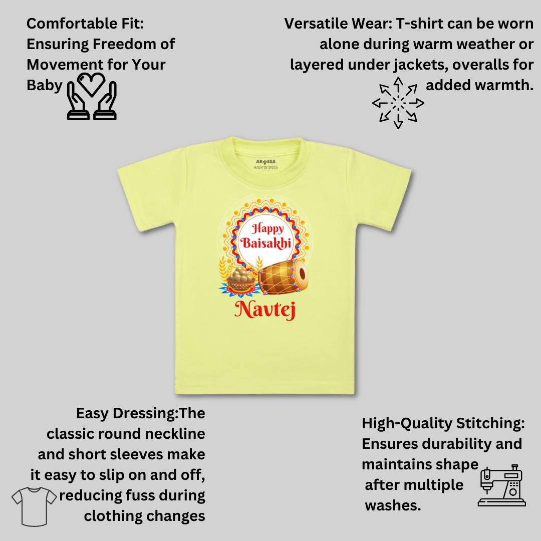 Arvesa Happy Baisakhi Baby Boy & Girl Dress