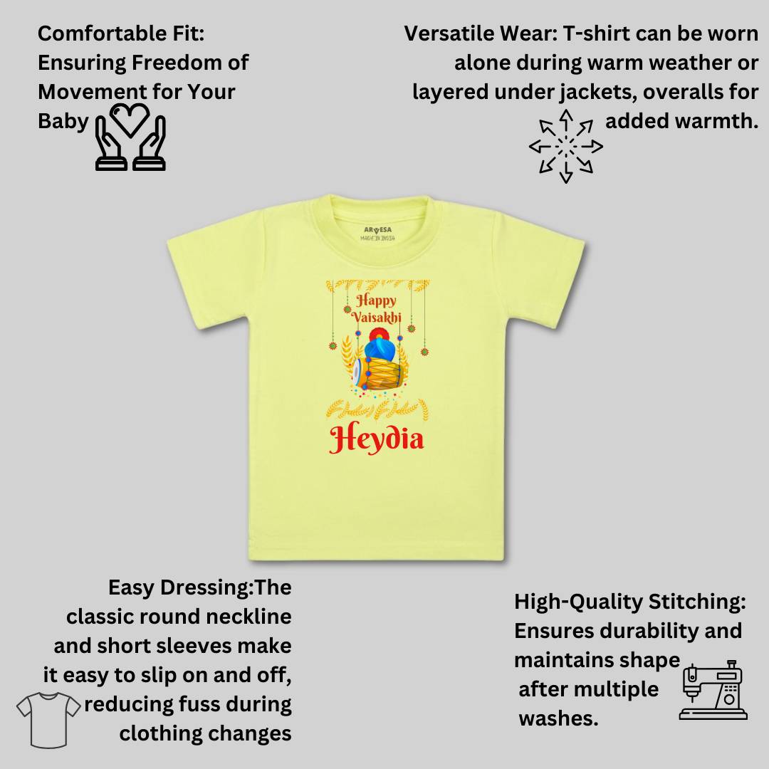 Arvesa Happy Baisakhi Baby Boy & Girl Dress