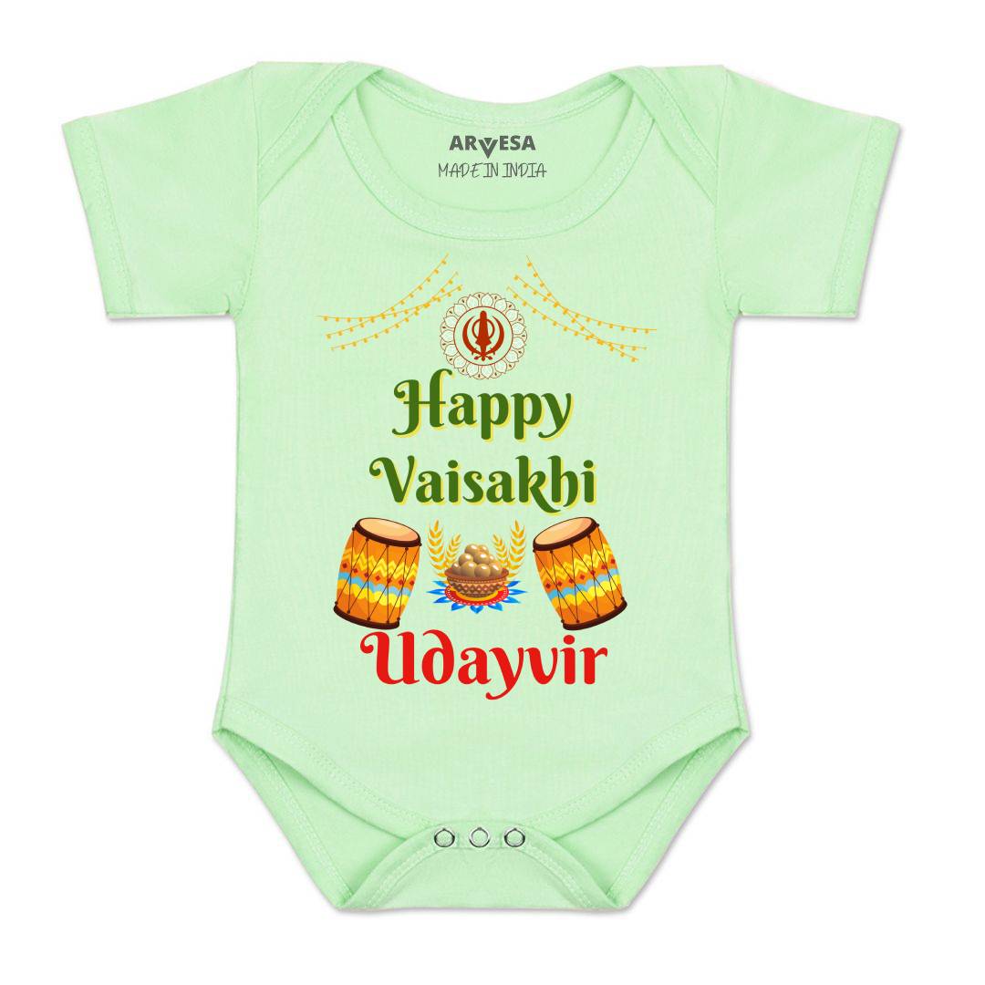 Arvesa Happy Baisakhi Baby Boy & Girl Dress