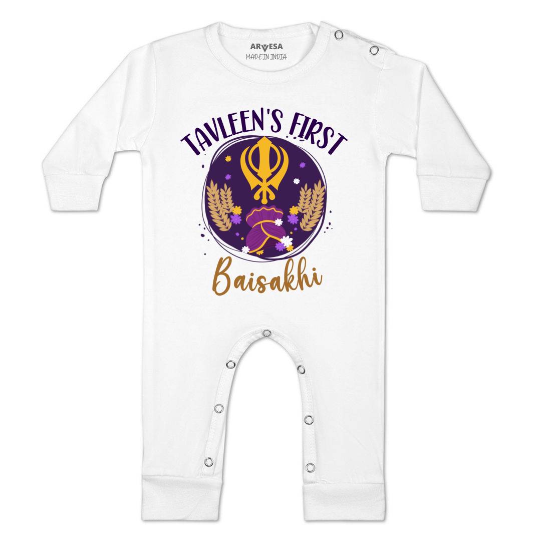Arvesa My First Baisakhi Baby Boy & Girl Dress