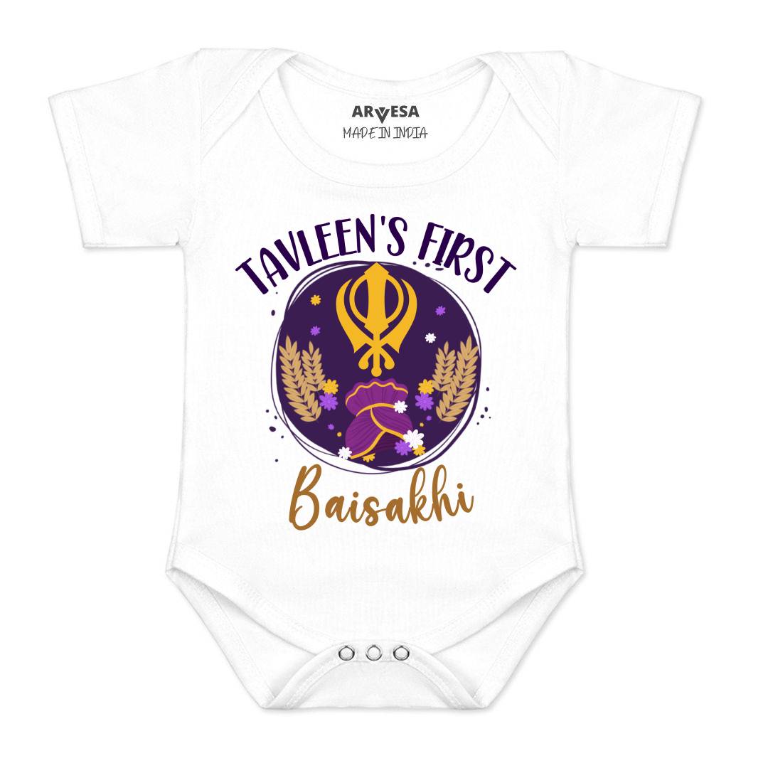 Arvesa My First Baisakhi Baby Boy & Girl Dress