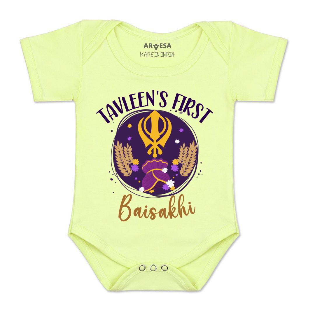 Arvesa My First Baisakhi Baby Boy & Girl Dress