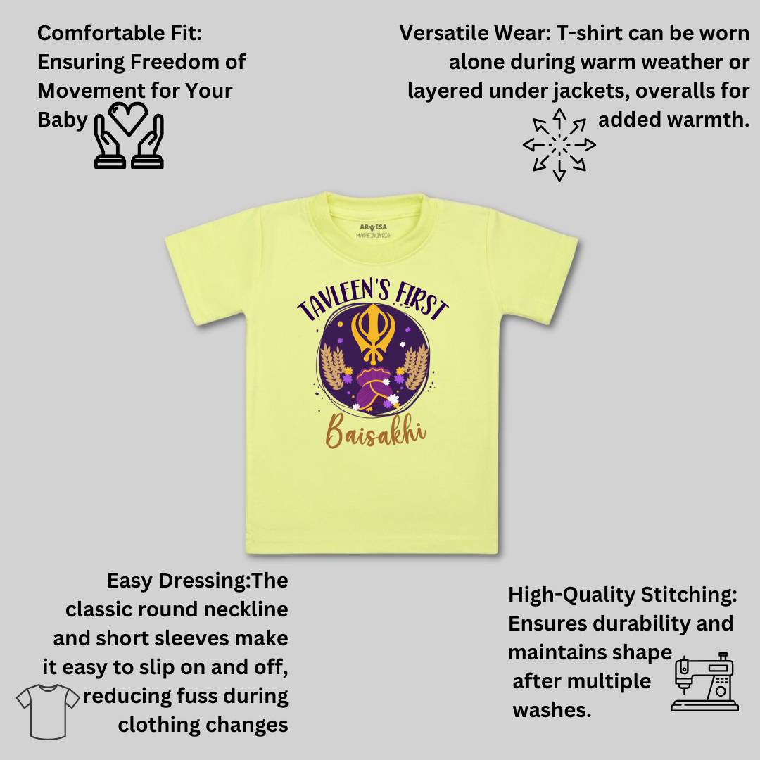 Arvesa My First Baisakhi Baby Boy & Girl Dress