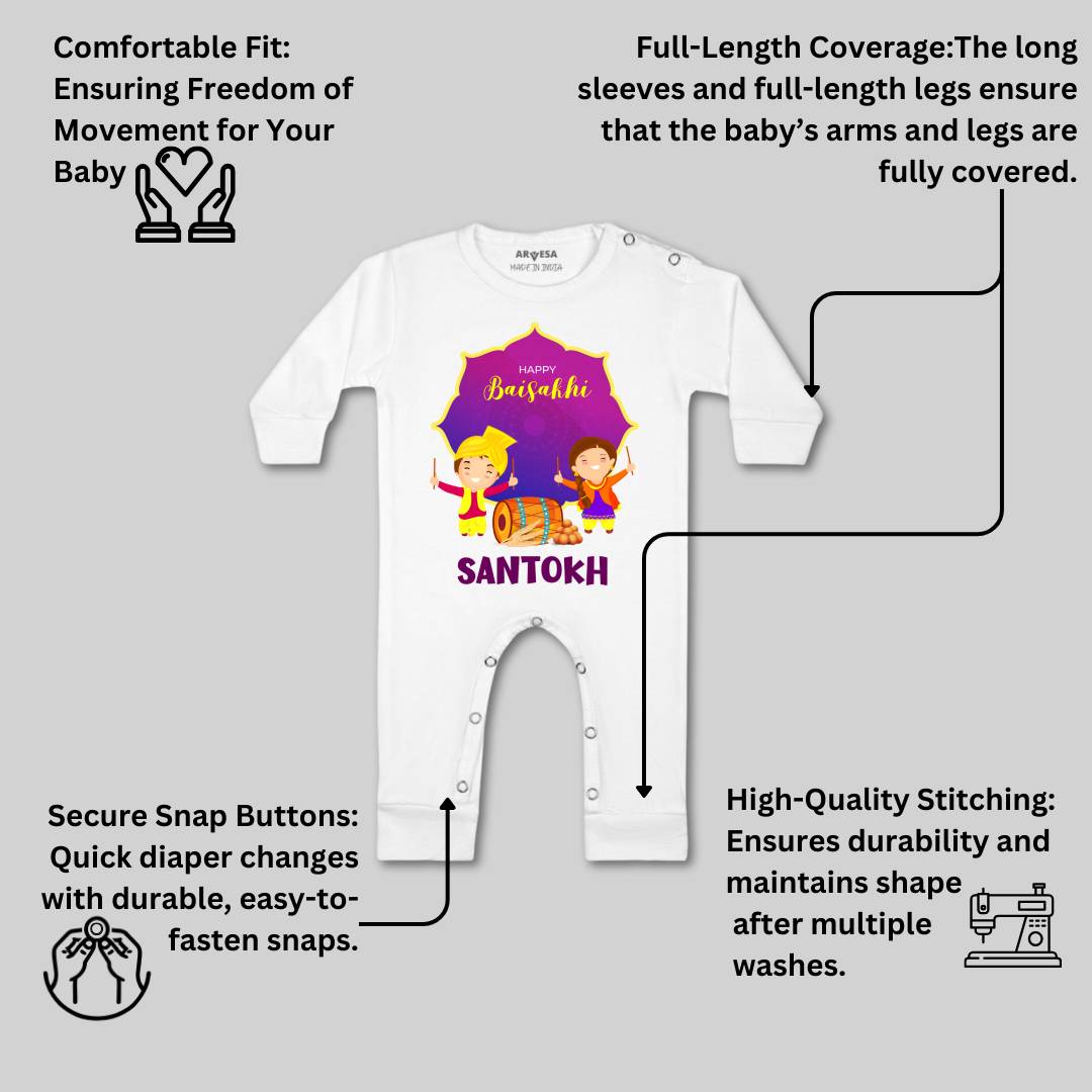 Arvesa Happy Baisakhi  Baby Boy & Girl Dress