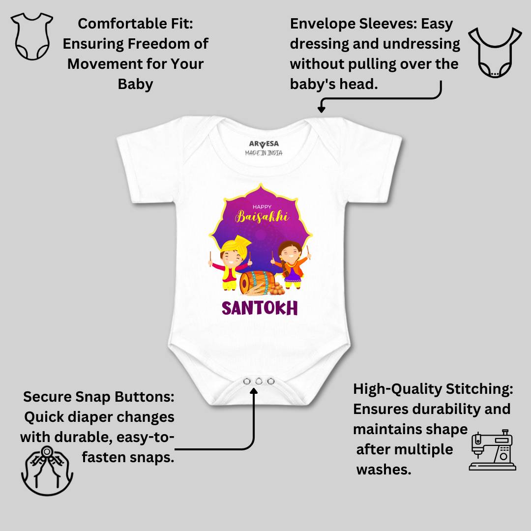 Arvesa Happy Baisakhi  Baby Boy & Girl Dress