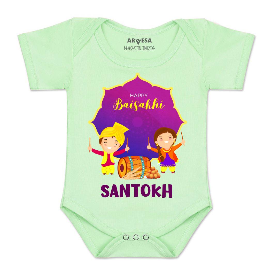 Arvesa Happy Baisakhi Baby Boy & Girl Dress