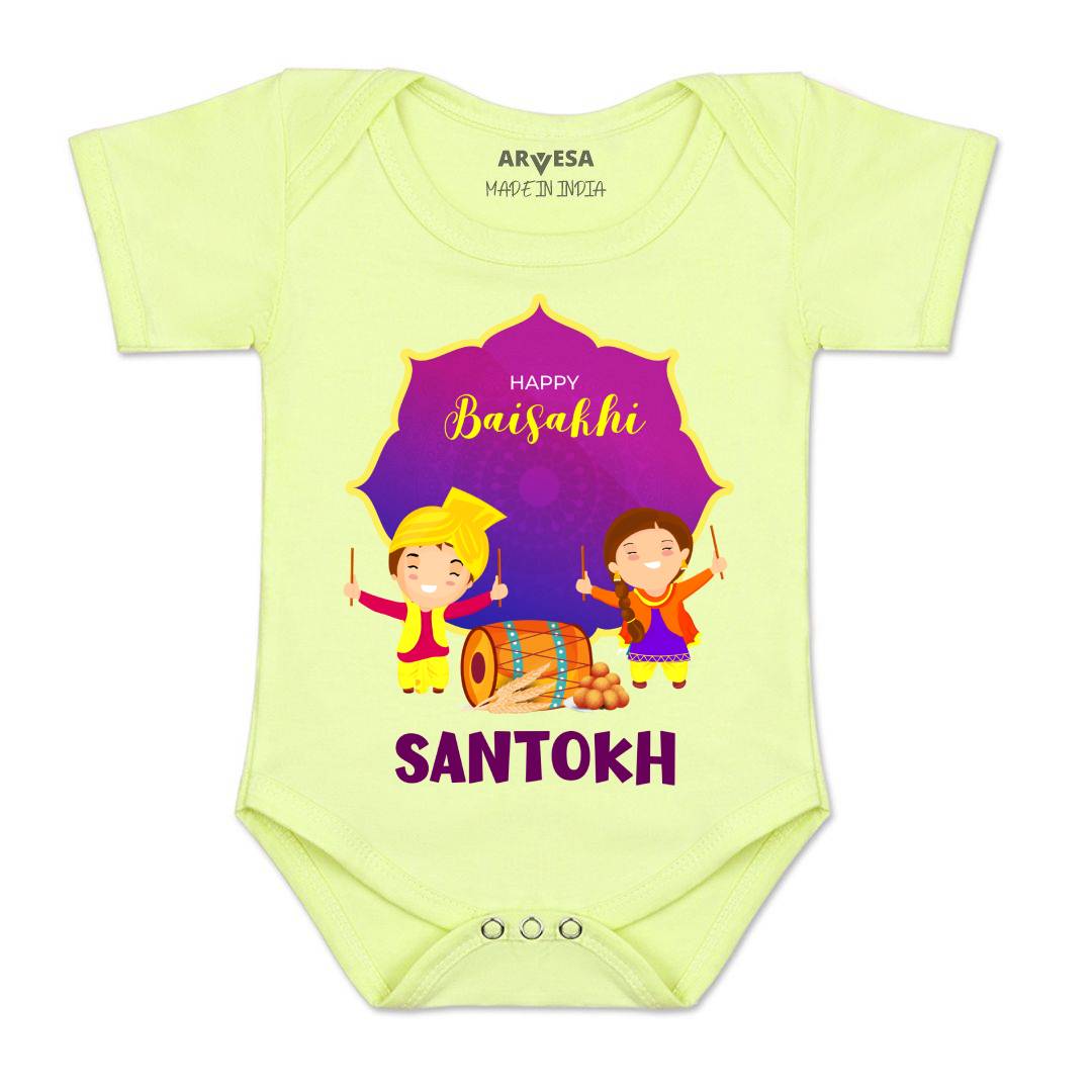 Arvesa Happy Baisakhi  Baby Boy & Girl Dress
