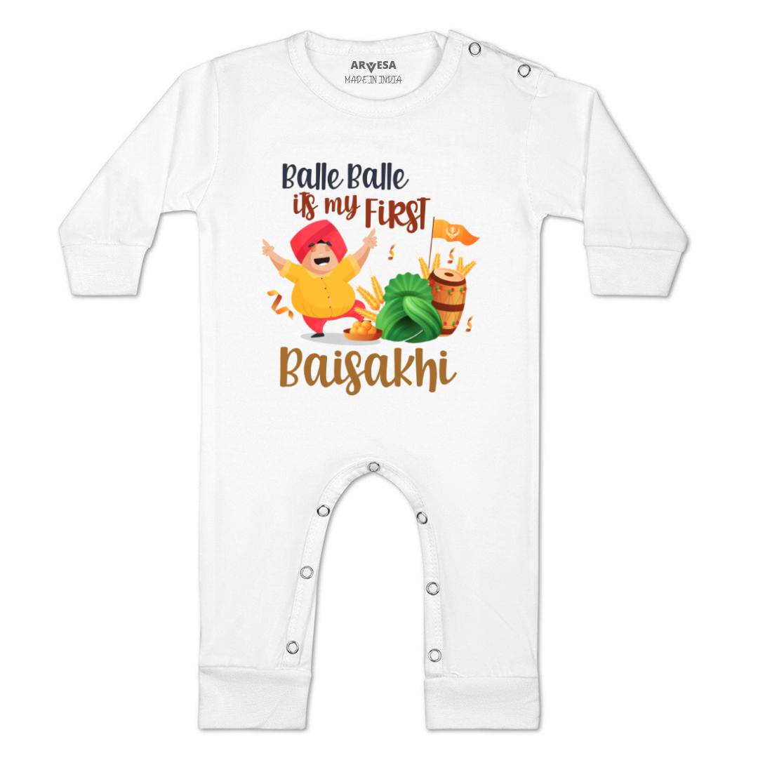 Arvesa Design-834 Baisakhi My First Baby Boy and Baby Girl Dress .