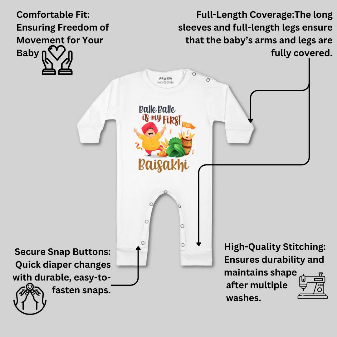 Arvesa Design-834 Baisakhi My First Baby Boy and Baby Girl Dress .