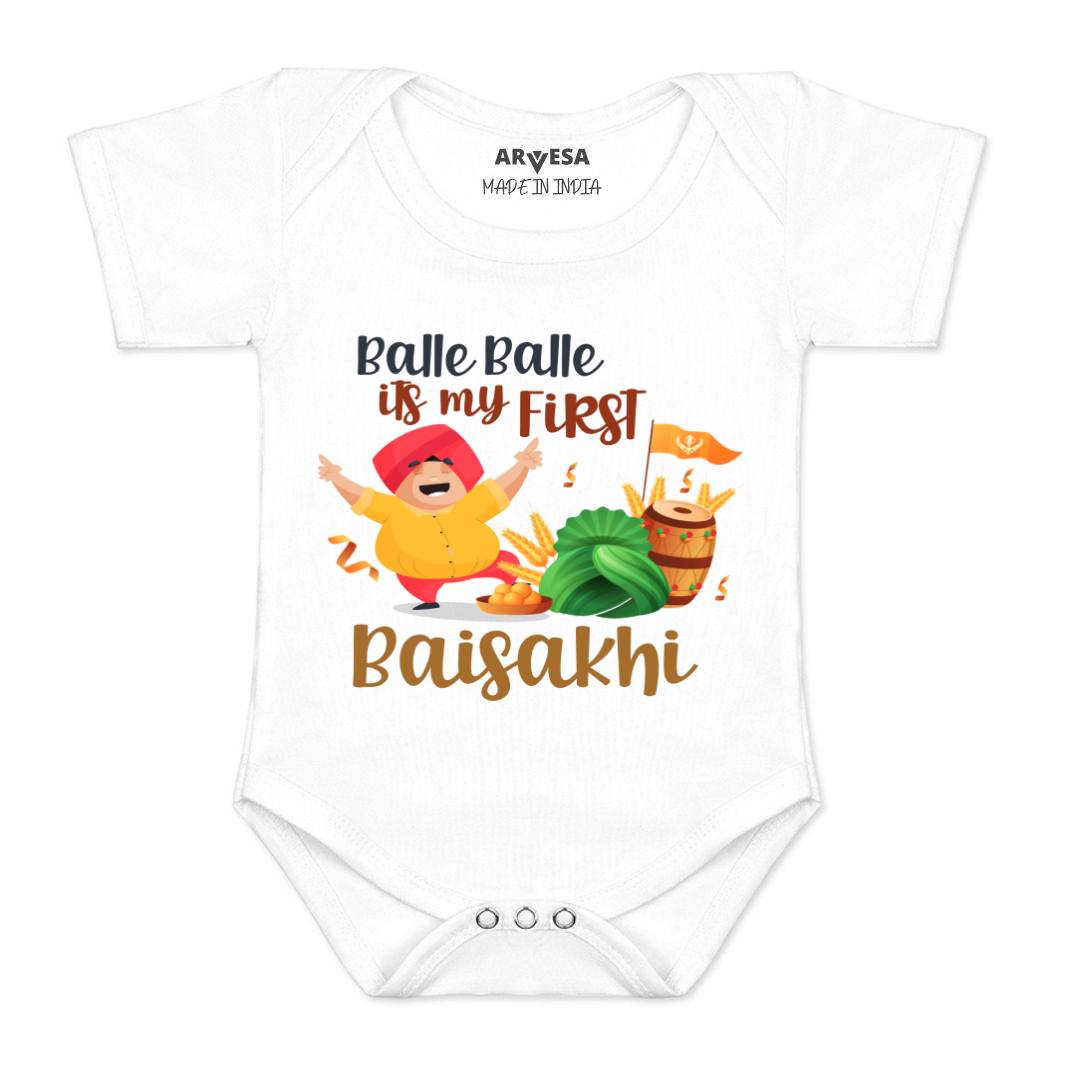 Arvesa Design-834 Baisakhi My First Baby Boy and Baby Girl Dress .
