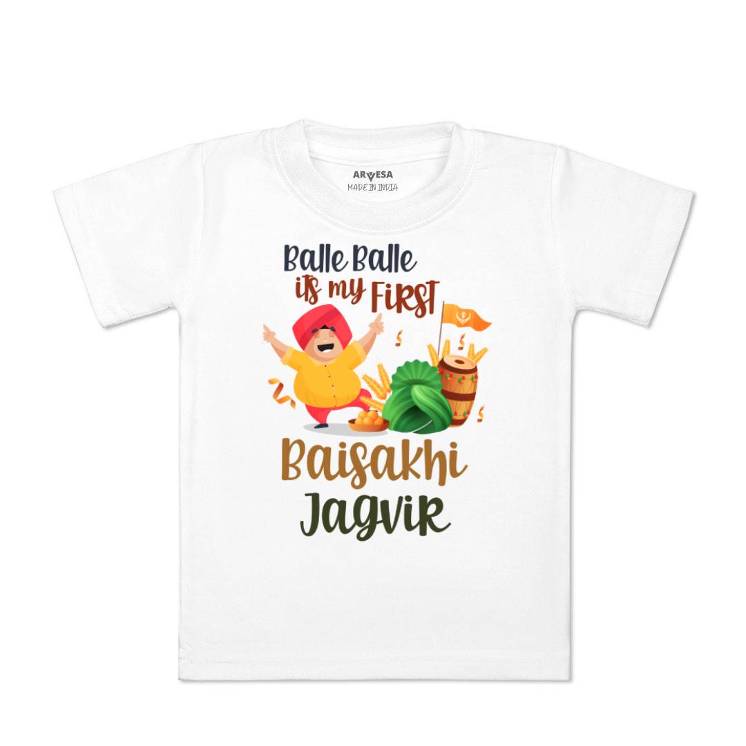 Arvesa Happy Baisakhi Baby Boy & Girl Dress
