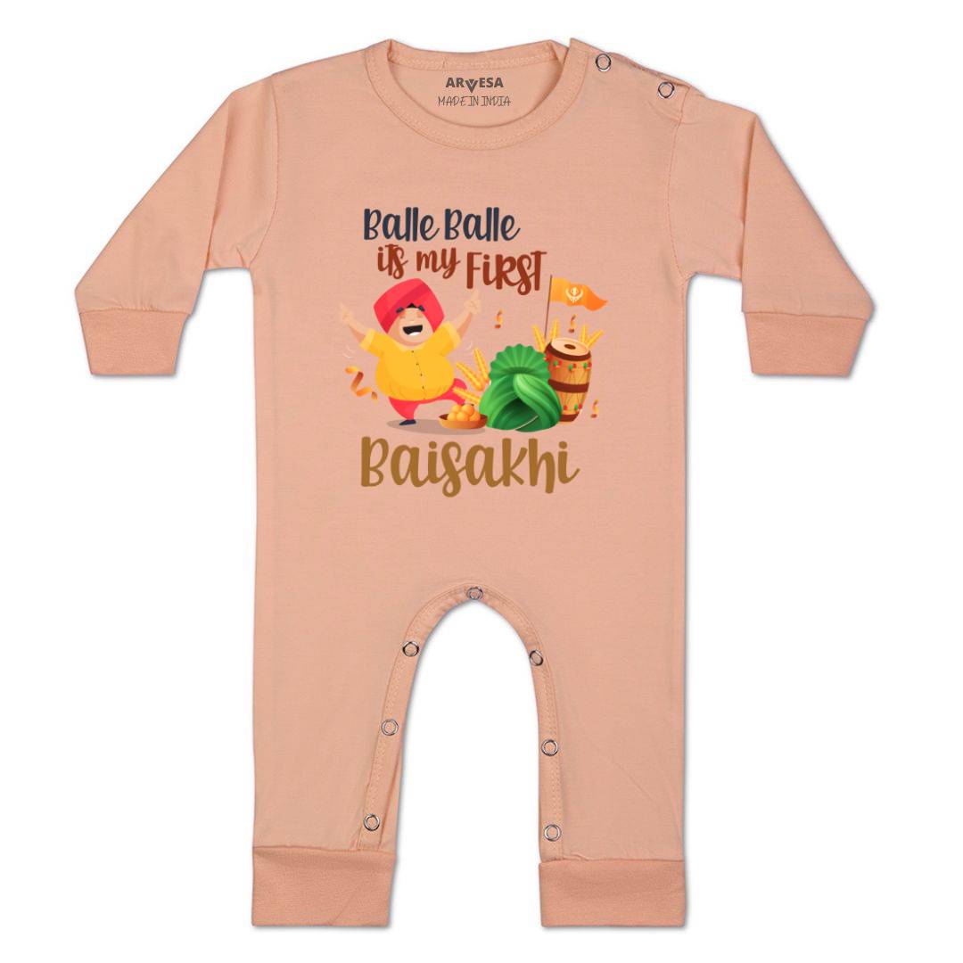 Arvesa Design-834 Baisakhi My First Baby Boy and Baby Girl Dress .