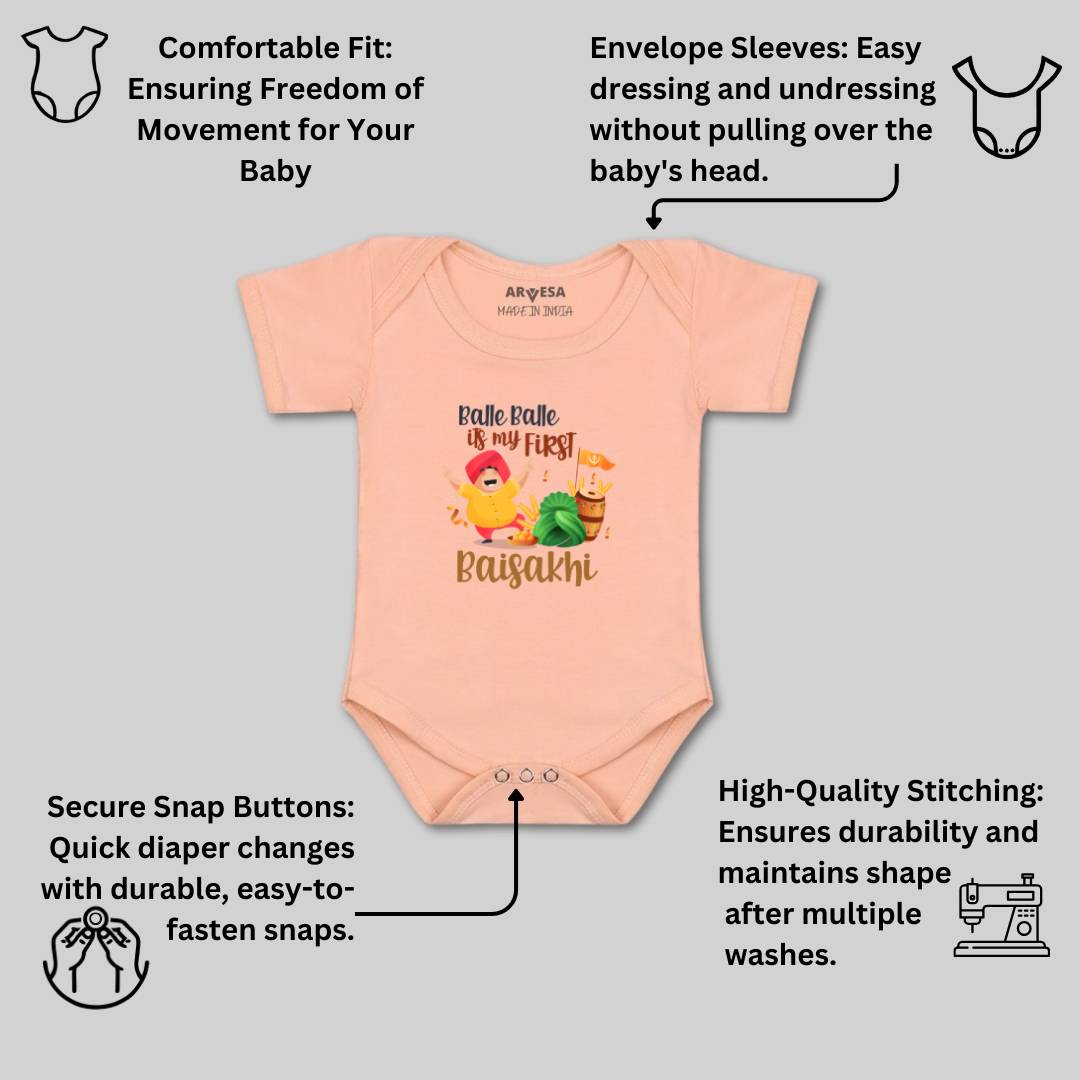 Arvesa Design-834 Baisakhi My First Baby Boy and Baby Girl Dress .