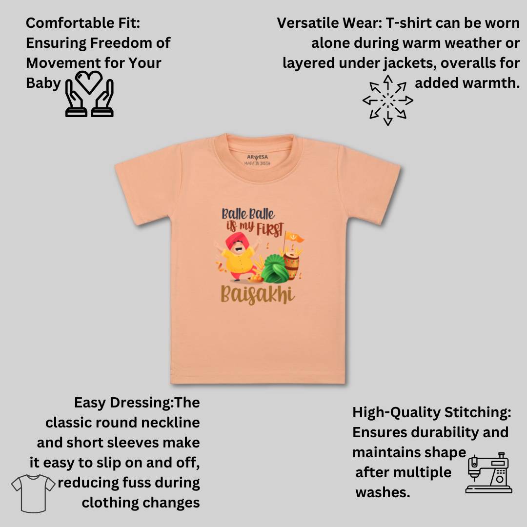 Arvesa Design-834 Baisakhi My First Baby Boy and Baby Girl Dress .