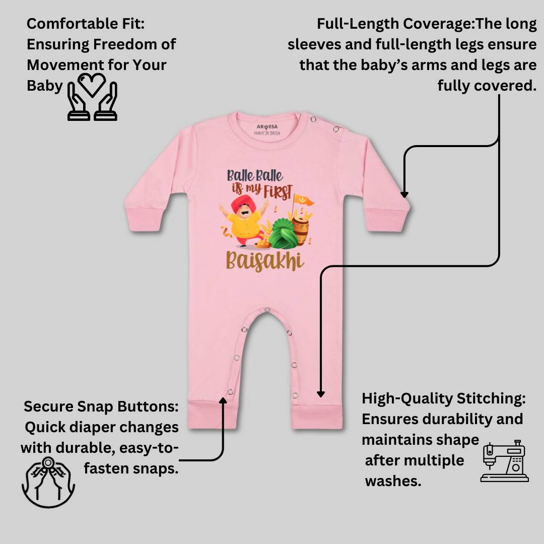 Arvesa Design-834 Baisakhi My First Baby Boy and Baby Girl Dress .