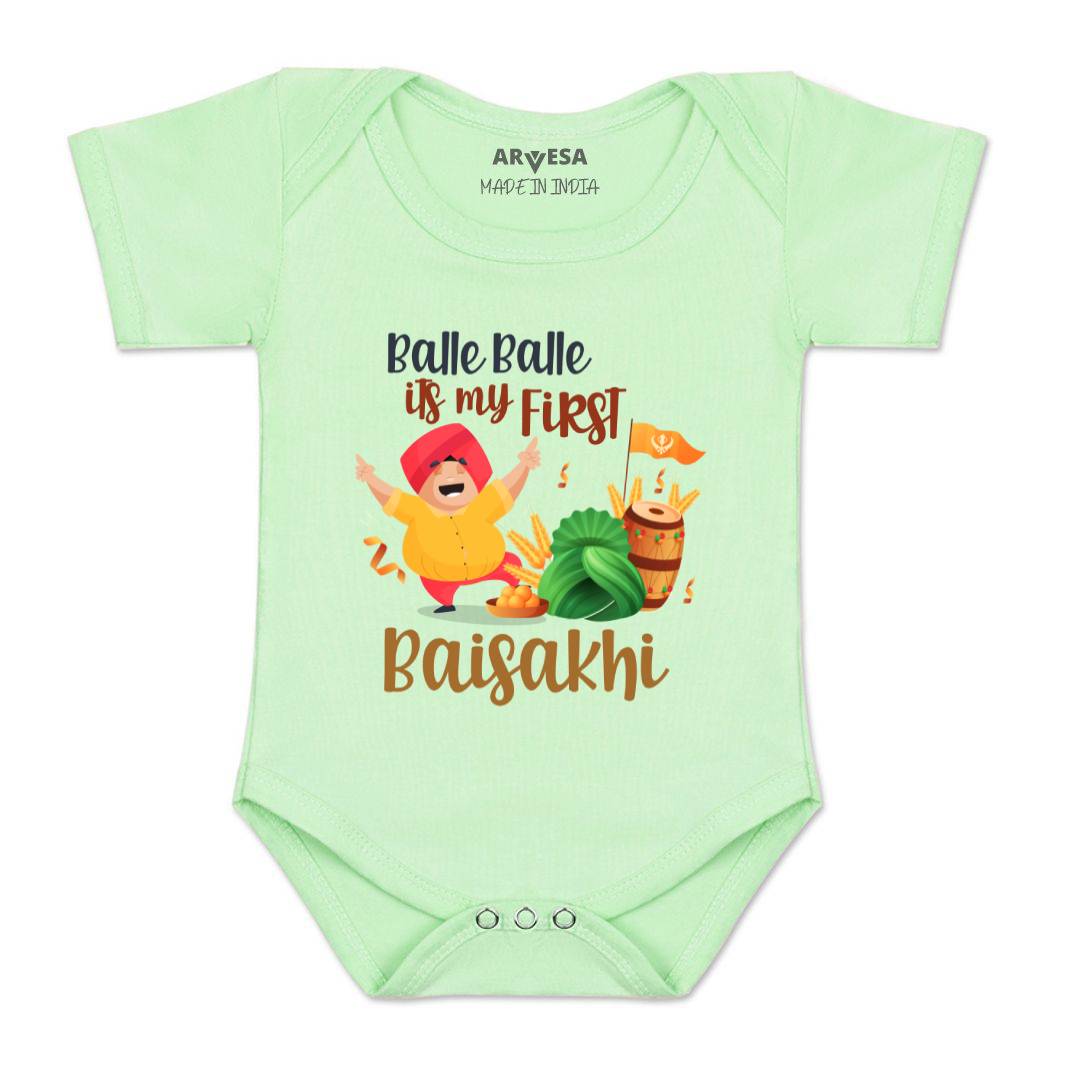 Arvesa Design-834 Baisakhi My First Baby Boy and Baby Girl Dress .