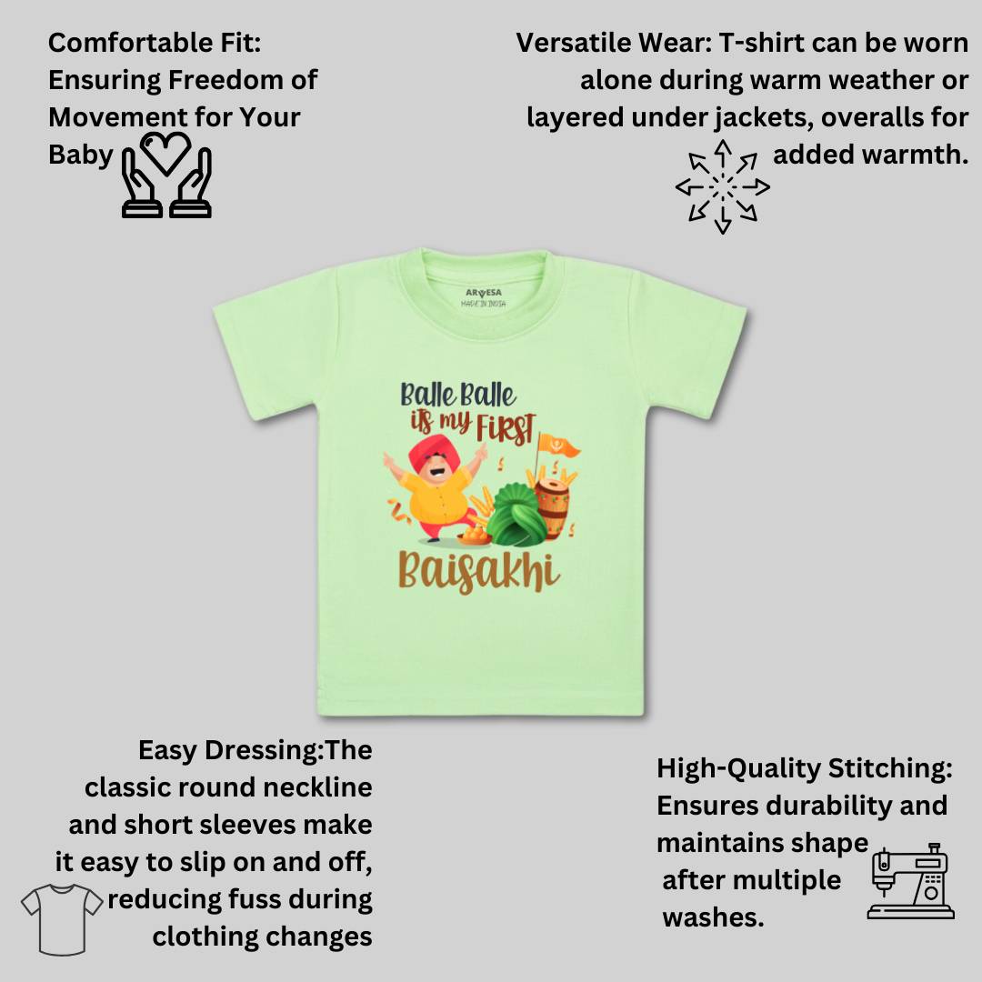 Arvesa Design-834 Baisakhi My First Baby Boy and Baby Girl Dress .