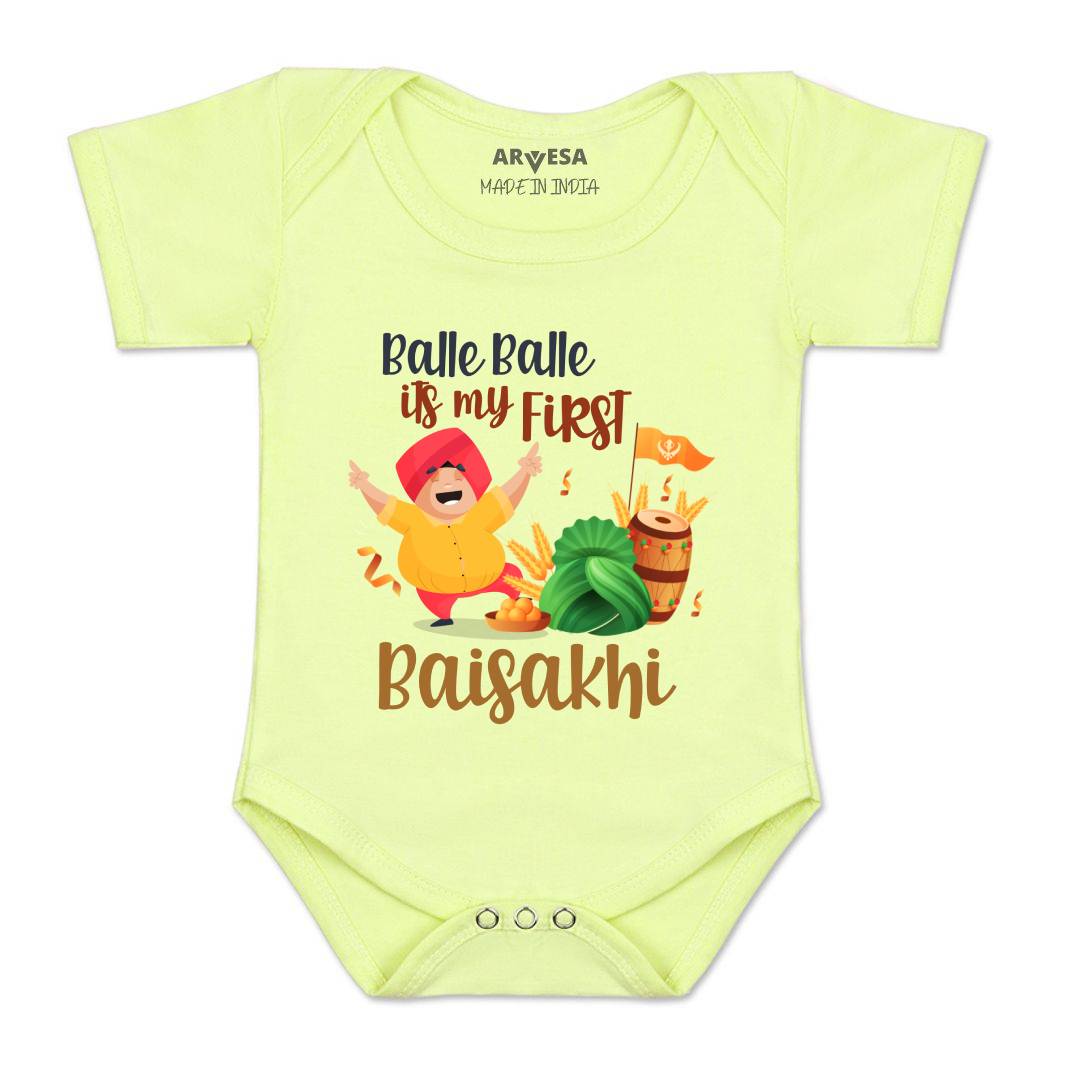 Arvesa Design-834 Baisakhi My First Baby Boy and Baby Girl Dress .