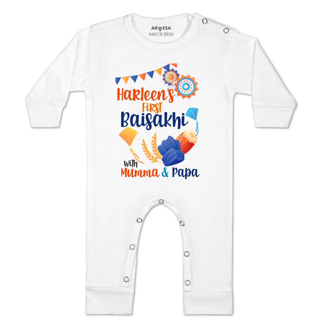 Arvesa My First Baisakhi Baby Boy & Girl Dress